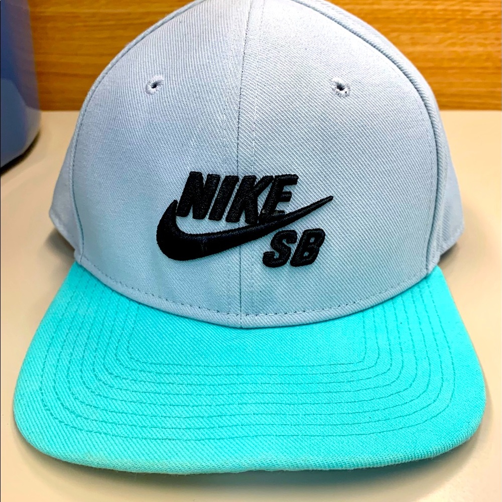 Nike SnapBack - teel and grey - EUC